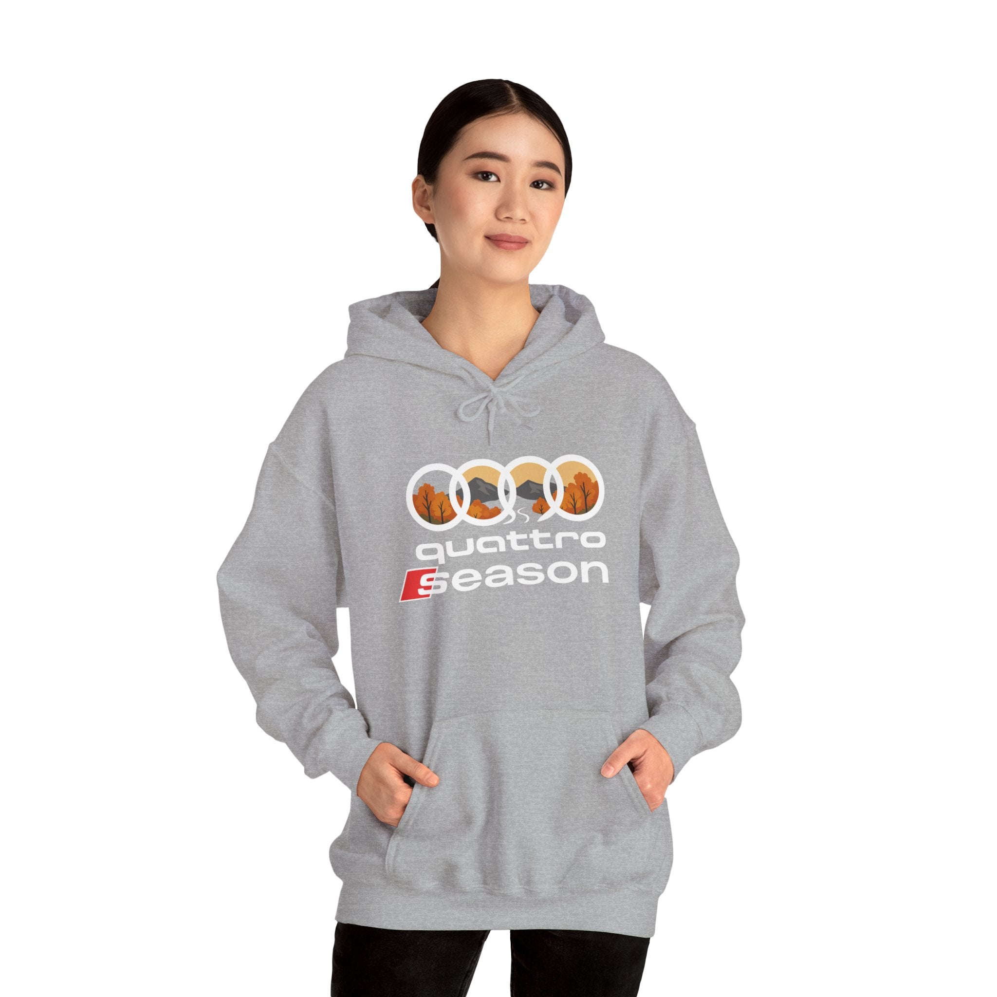 Quattro Season Hoodie Audi Quattro-Inspired Sweatshirt Euro Car Enthusiast Apparel