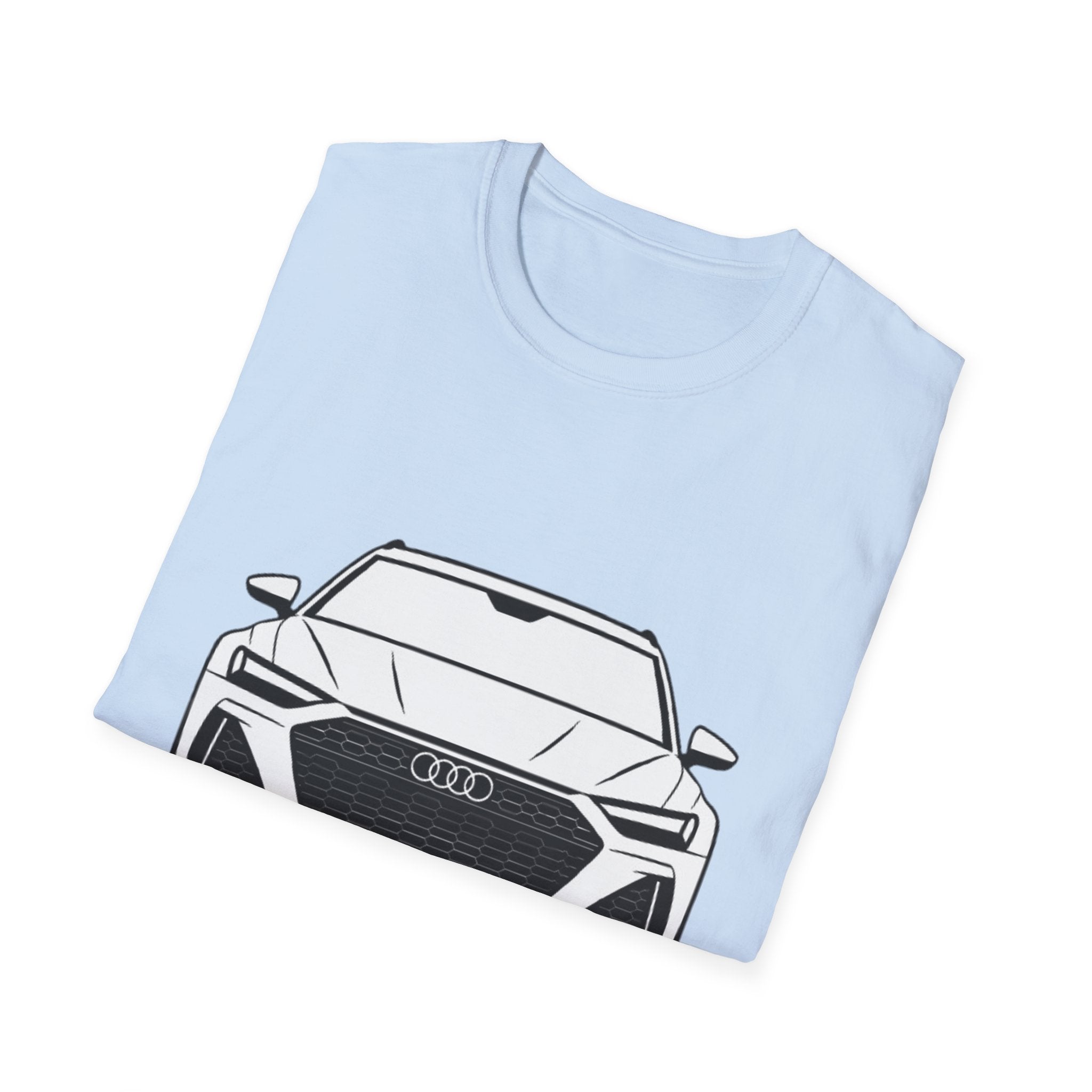 RS6 Avant Silhouette T-Shirt – Front & Rear Minimalist Design for Audi Enthusiasts