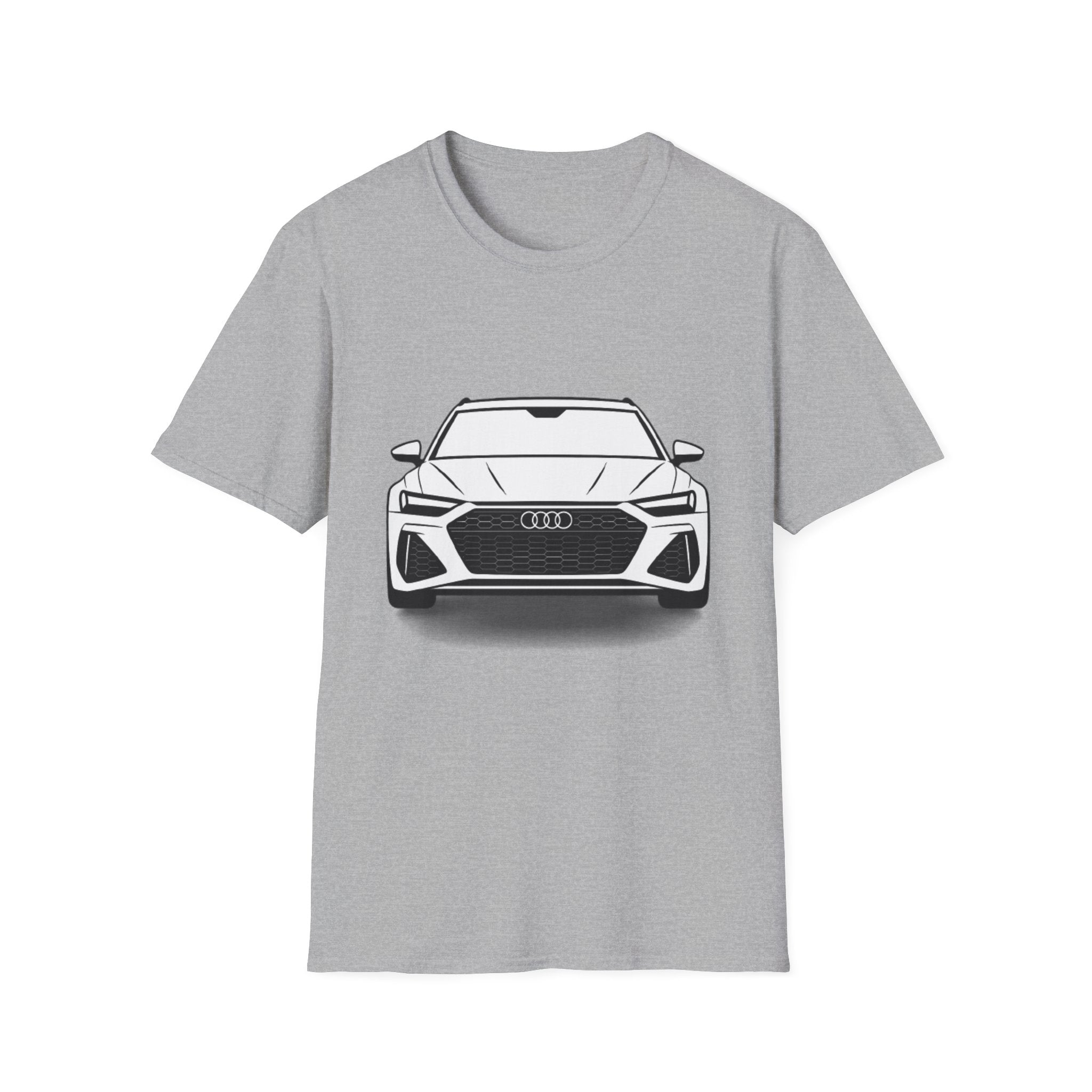 RS6 Avant Silhouette T-Shirt – Front & Rear Minimalist Design for Audi Enthusiasts