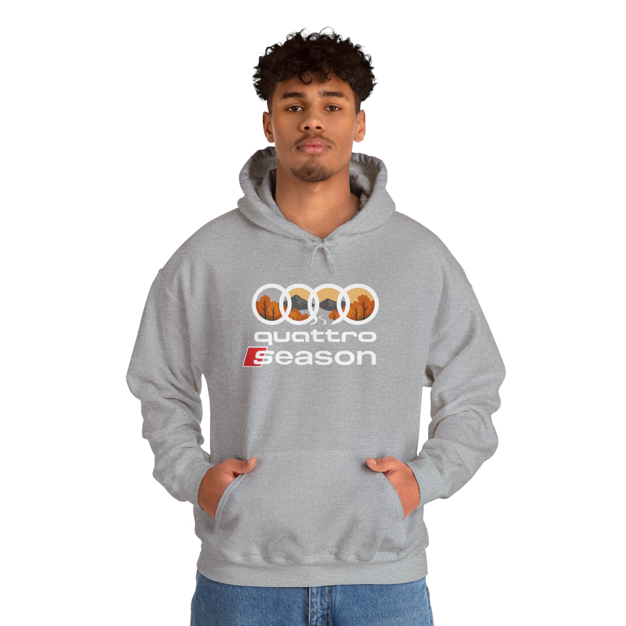 Quattro Season Hoodie Audi Quattro-Inspired Sweatshirt Euro Car Enthusiast Apparel