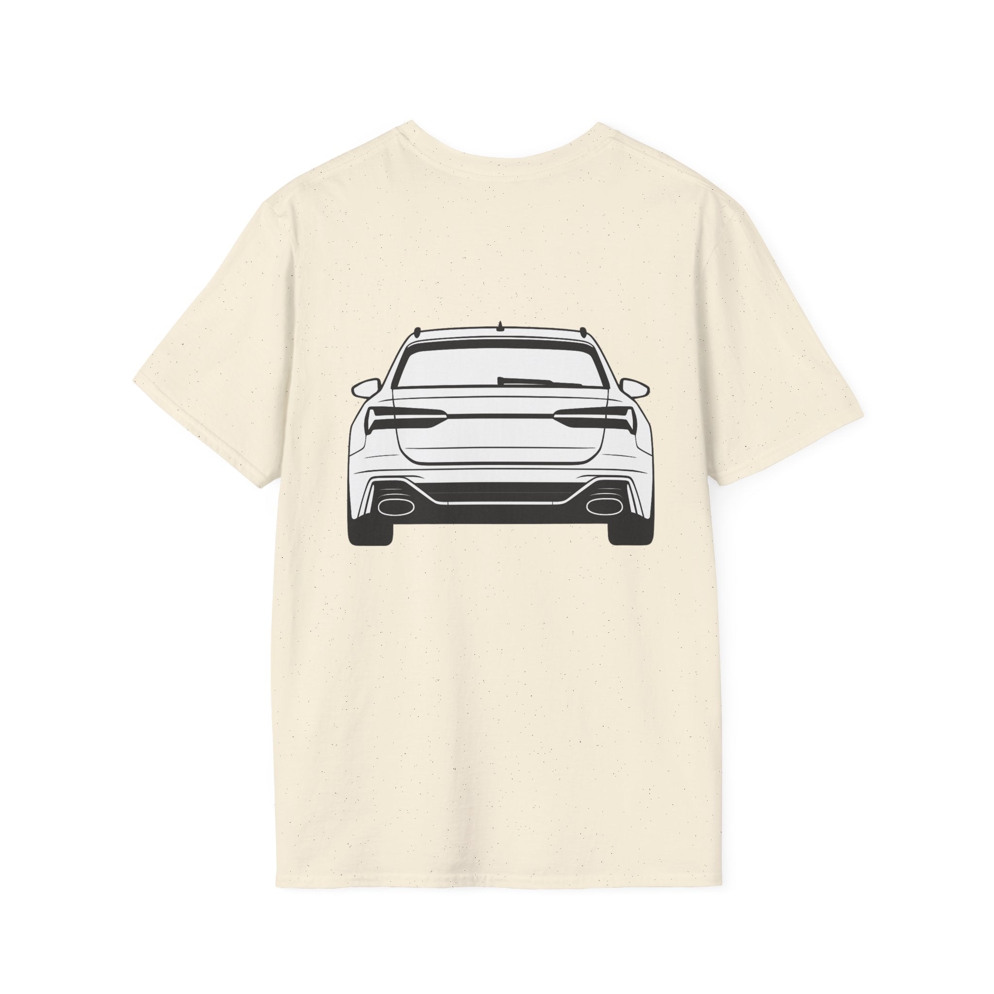 RS6 Avant Silhouette T-Shirt – Front & Rear Minimalist Design for Audi Enthusiasts