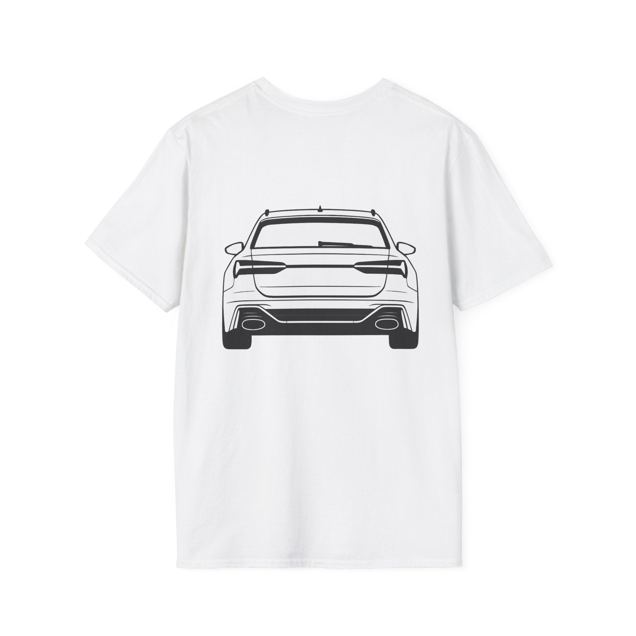 RS6 Avant Silhouette T-Shirt – Front & Rear Minimalist Design for Audi Enthusiasts