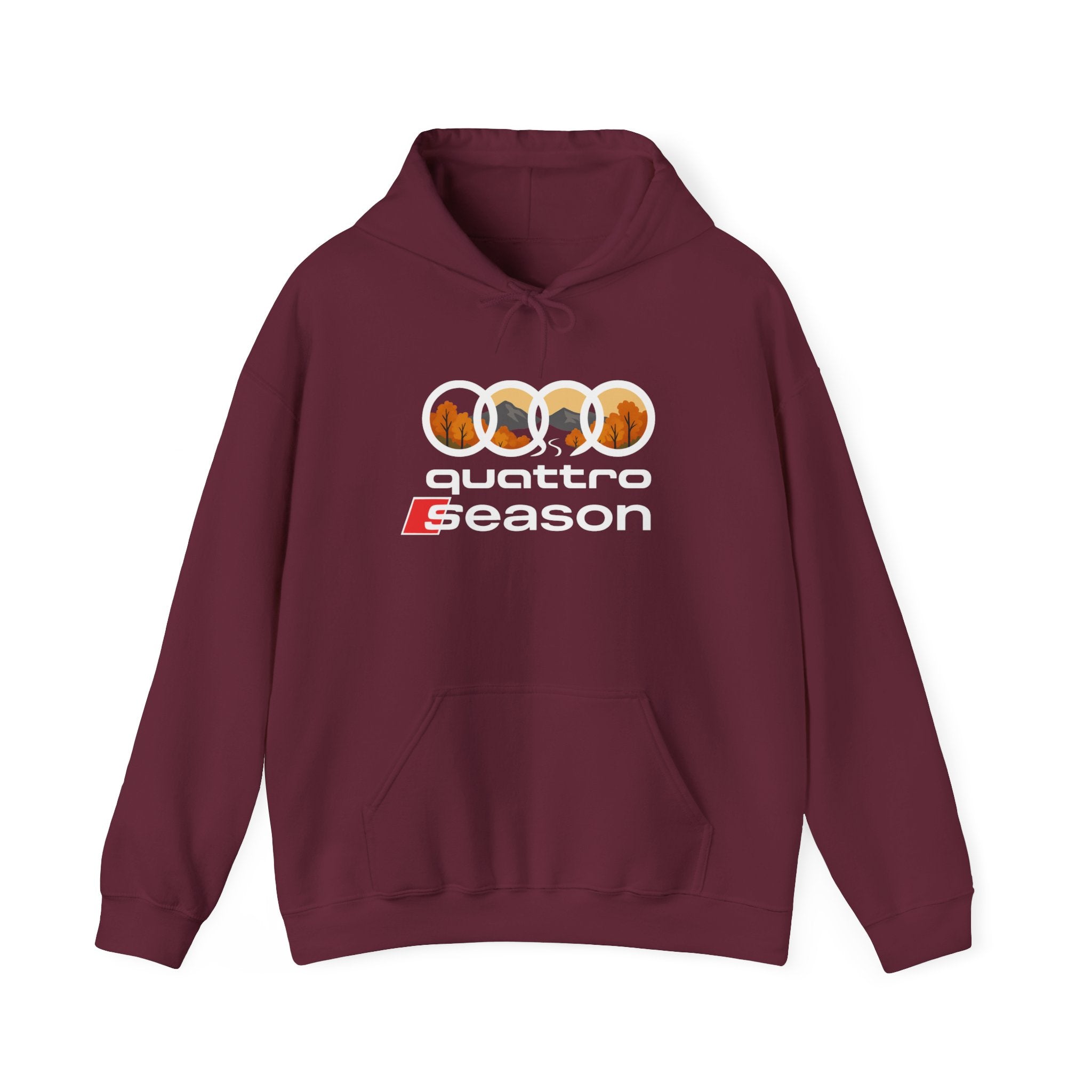 Quattro Season Hoodie Audi Quattro-Inspired Sweatshirt Euro Car Enthusiast Apparel