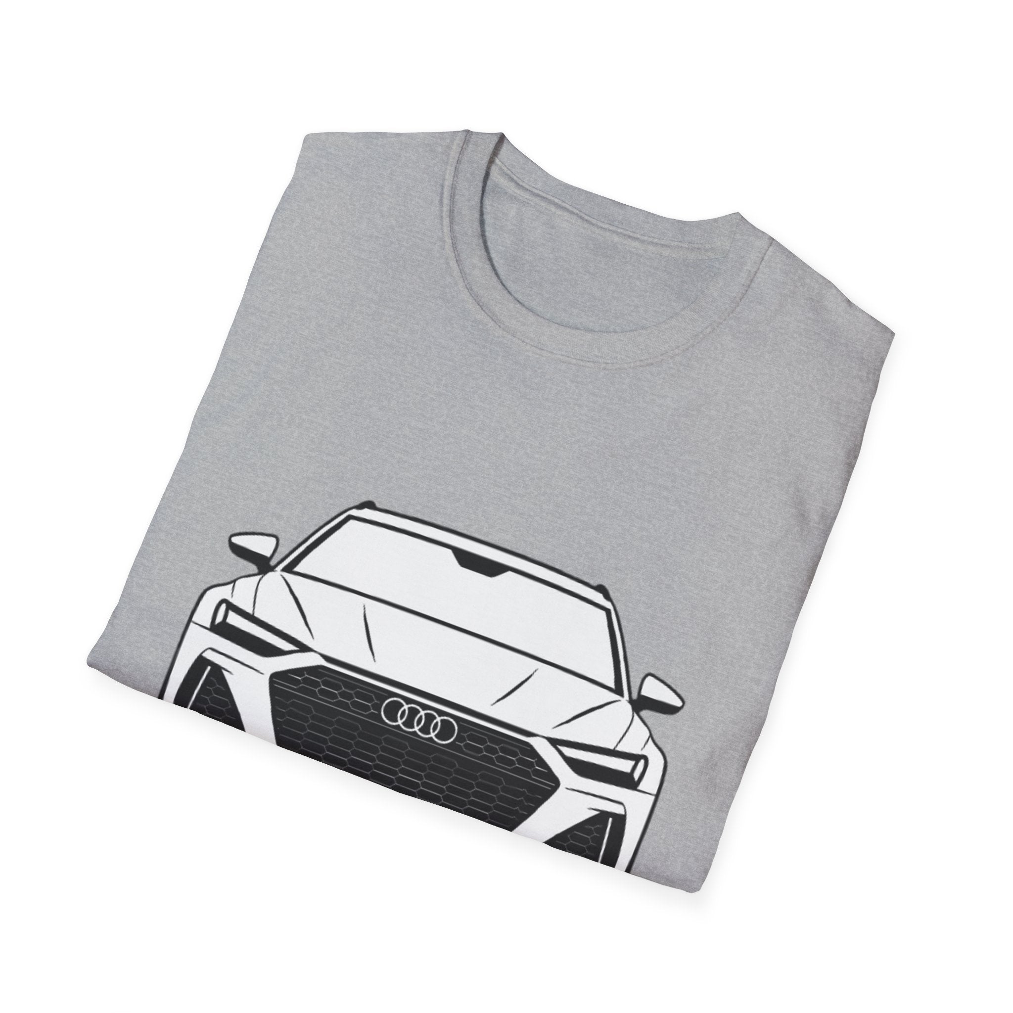 RS6 Avant Silhouette T-Shirt – Front & Rear Minimalist Design for Audi Enthusiasts