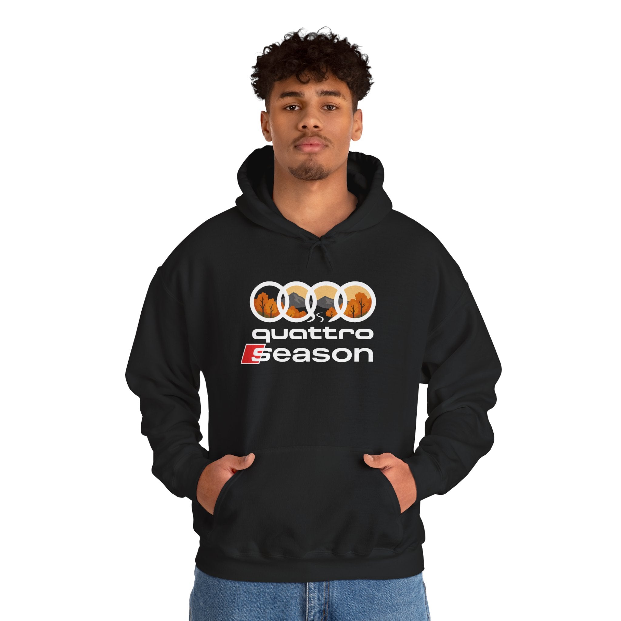 Quattro Season Hoodie Audi Quattro-Inspired Sweatshirt Euro Car Enthusiast Apparel