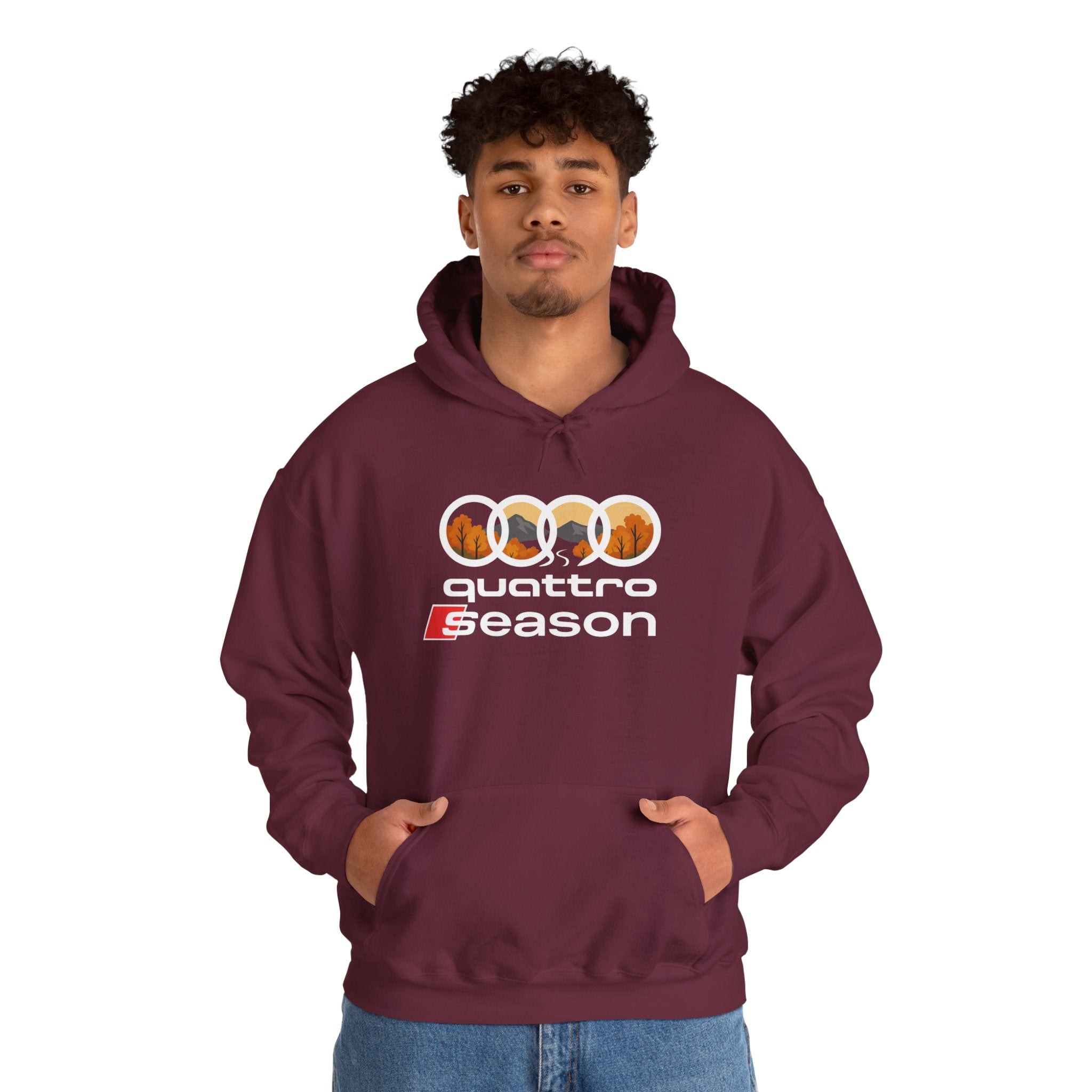 Quattro Season Hoodie Audi Quattro-Inspired Sweatshirt Euro Car Enthusiast Apparel