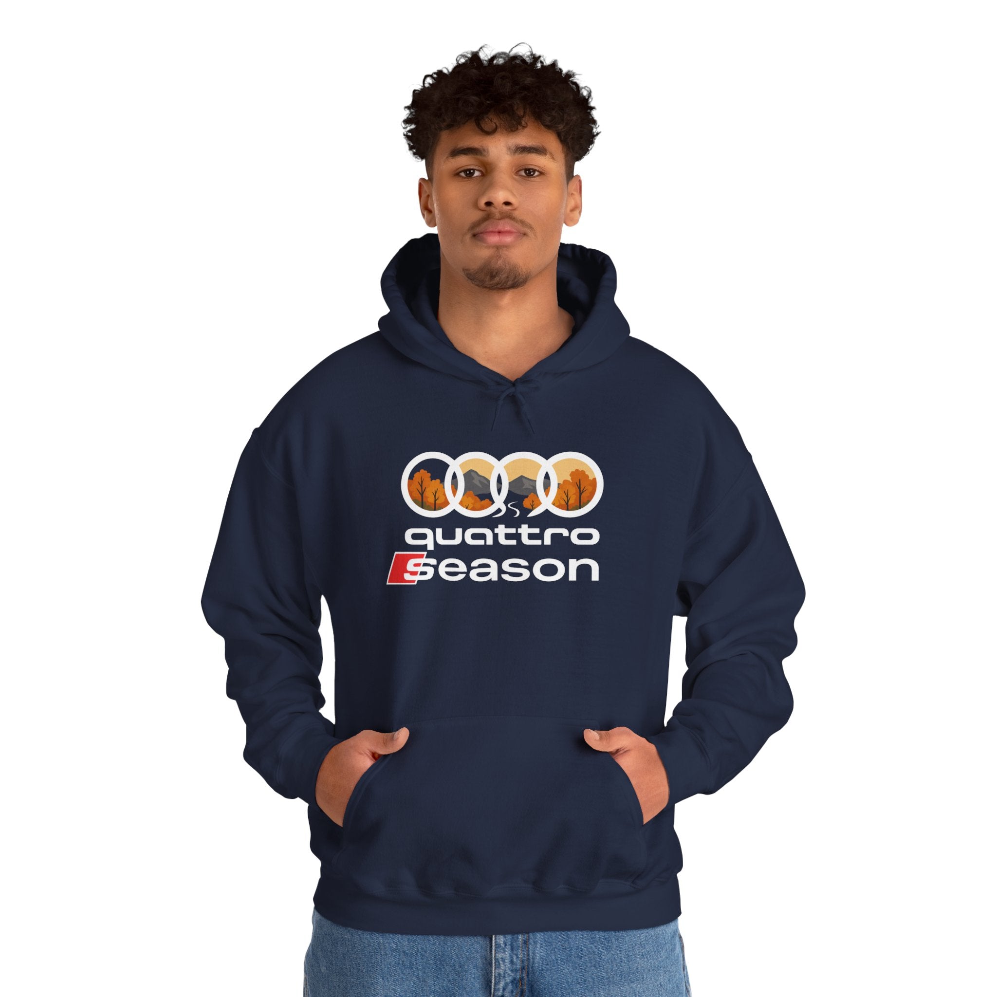 Quattro Season Hoodie Audi Quattro-Inspired Sweatshirt Euro Car Enthusiast Apparel
