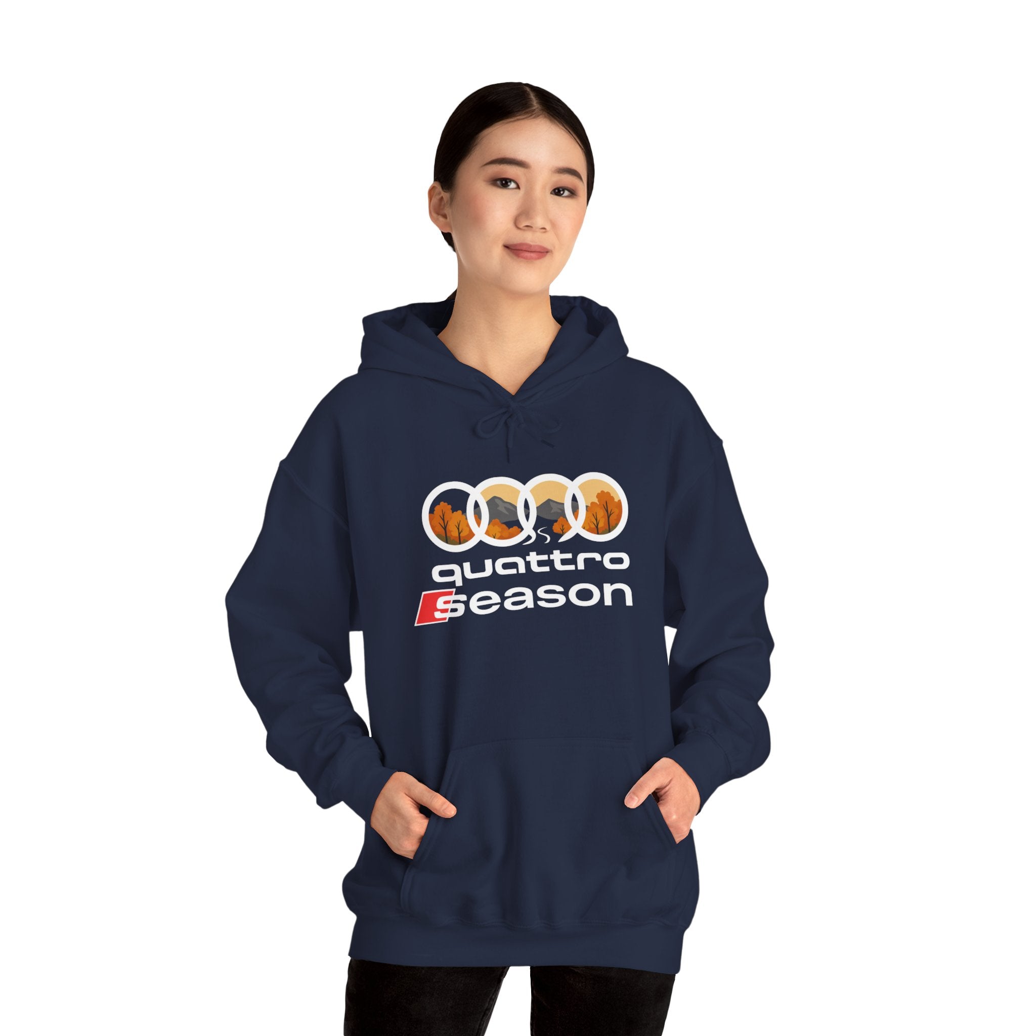Quattro Season Hoodie Audi Quattro-Inspired Sweatshirt Euro Car Enthusiast Apparel
