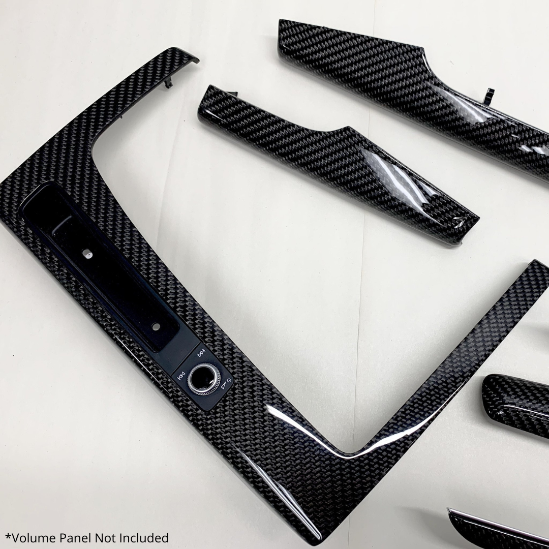 7pc Carbon Fiber Interior Trim For Audi Q5 SQ5 B9 2017-2024