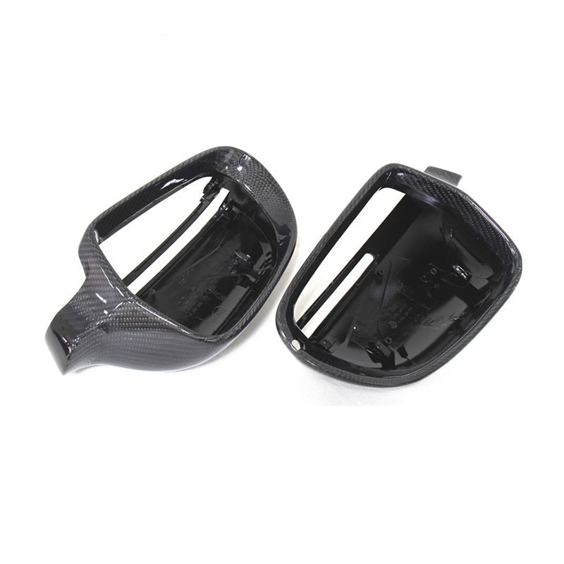 Gloss Carbon Fiber Mirror Caps for Audi Models
