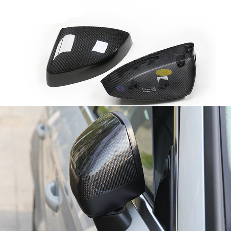 Gloss Carbon Fiber Mirror Caps for Audi Models