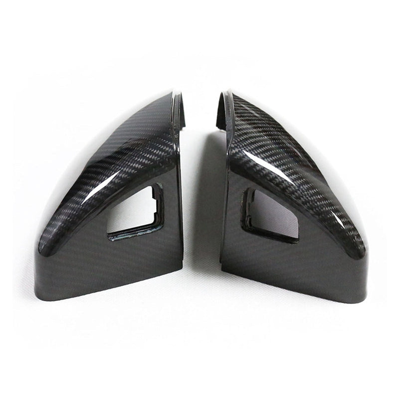 Gloss Carbon Fiber Mirror Caps for Audi Models