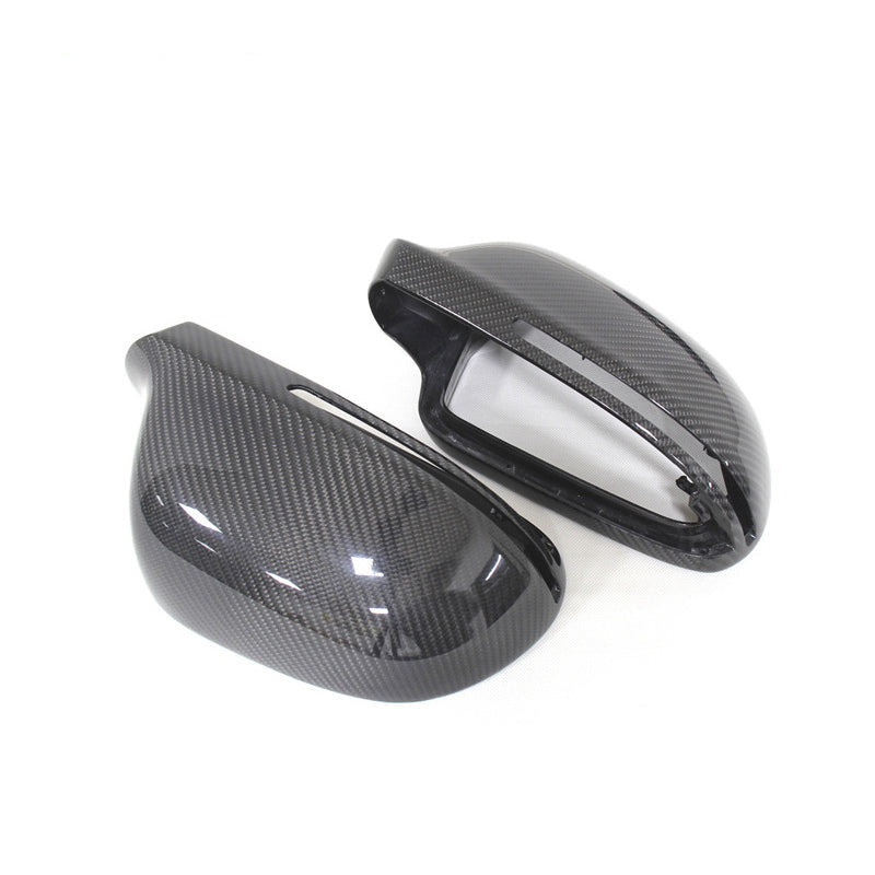 Gloss Carbon Fiber Mirror Caps for Audi Models