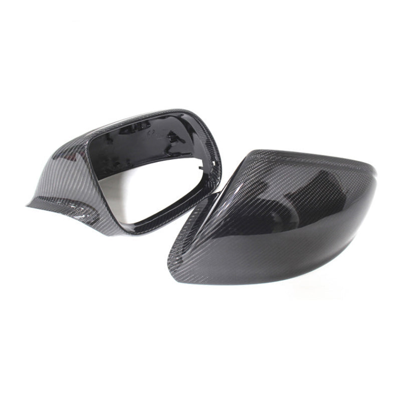 Gloss Carbon Fiber Mirror Caps for Audi Models