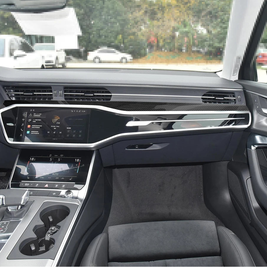 Carbon Fiber Interior Trim Set for Audi A6 / A7 C8 (2020+) – 8pc Full Kit