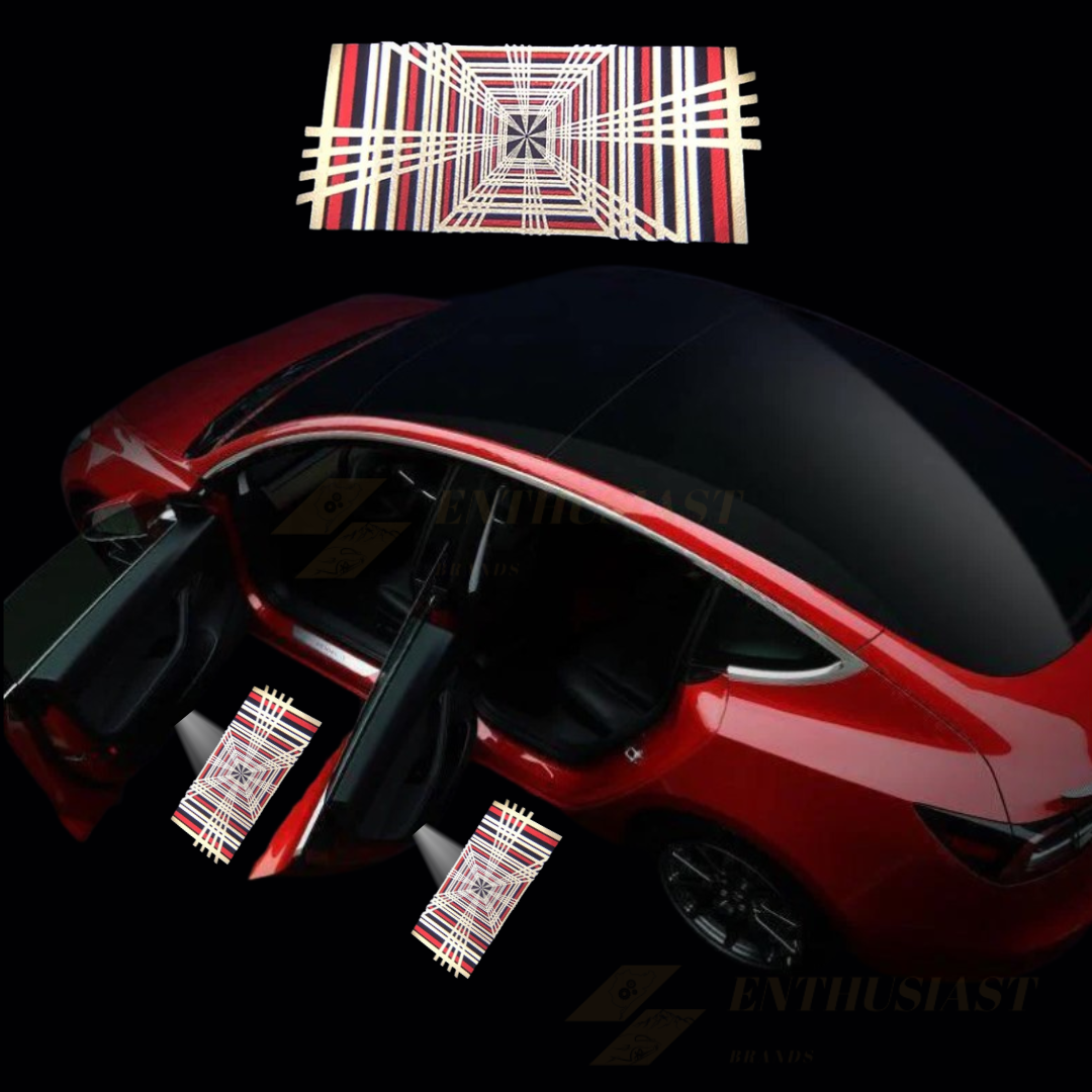 Ultra-Bright LED Door Projector Puddle Lights for Tesla Models