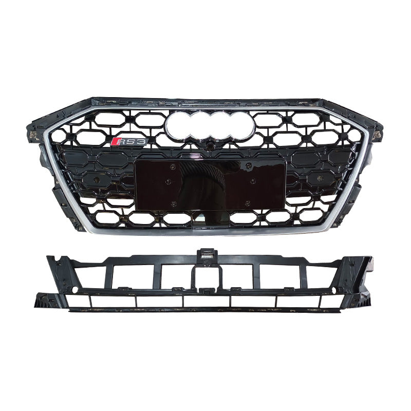 RS Honeycomb Front Grille for 2021-2024 Audi A3/S3 8Y Models