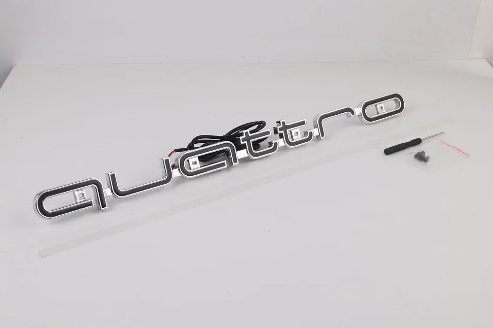 Quattro Illuminated LED Front Grille Emblem for all Audi Models