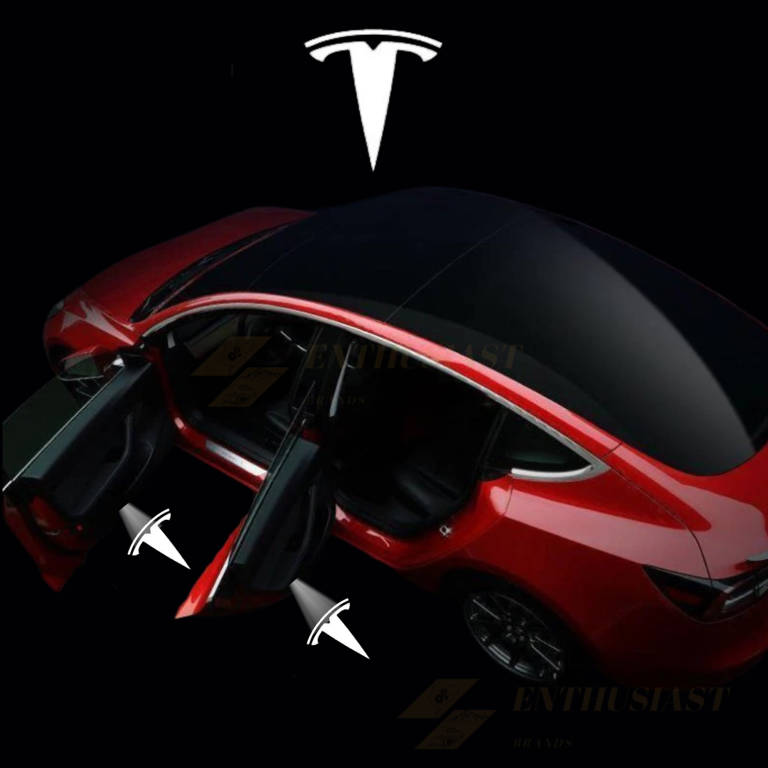 Ultra-Bright LED Door Projector Puddle Lights for Tesla Models