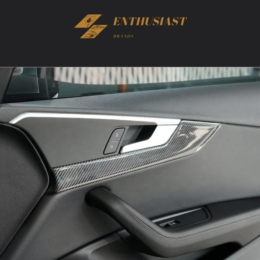 7pc Carbon Fiber Interior Trim Set For Audi A4 /S4 / A5/ S5 /RS5 Sportback B9 2017-2024