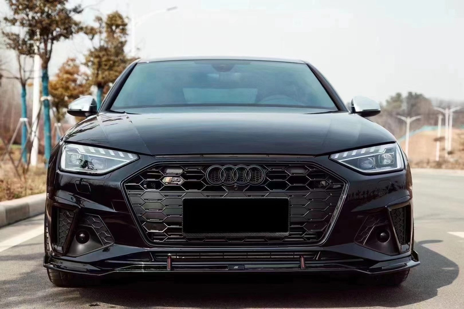RS Honeycomb Front Grille for 2020-2024 Audi A4/S4 B9.5 Models