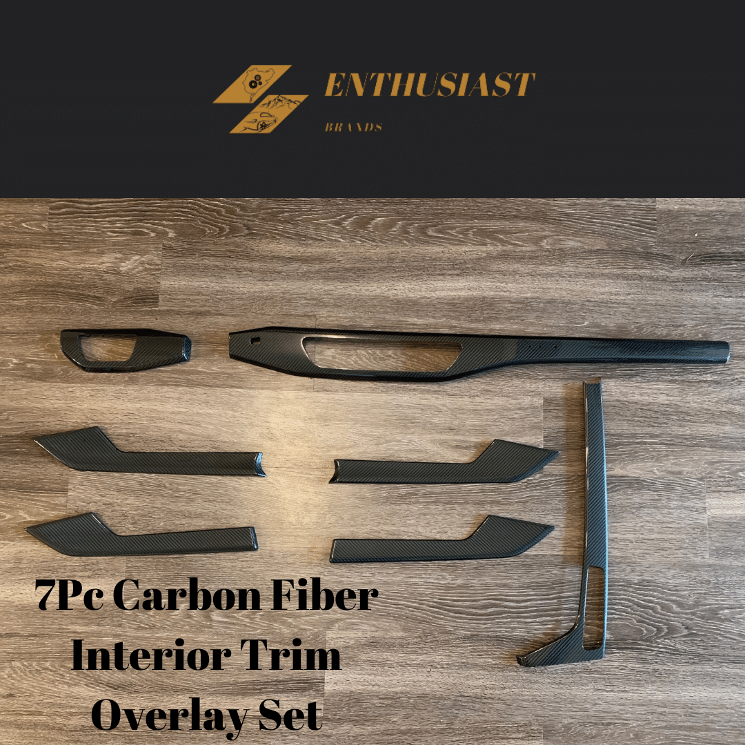 7pc Carbon Fiber Interior Trim Set For Audi A4 /S4 / A5/ S5 /RS5 Sportback B9 2017-2024