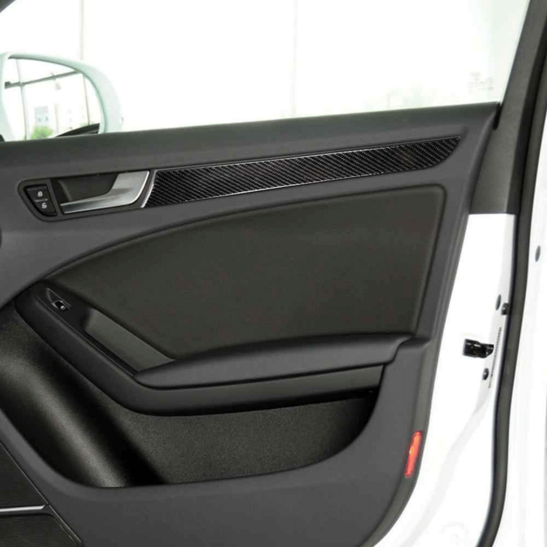 6pc Carbon Fiber Interior Trim Set For Audi A4 /S4 B8/B8.5 2009-2016