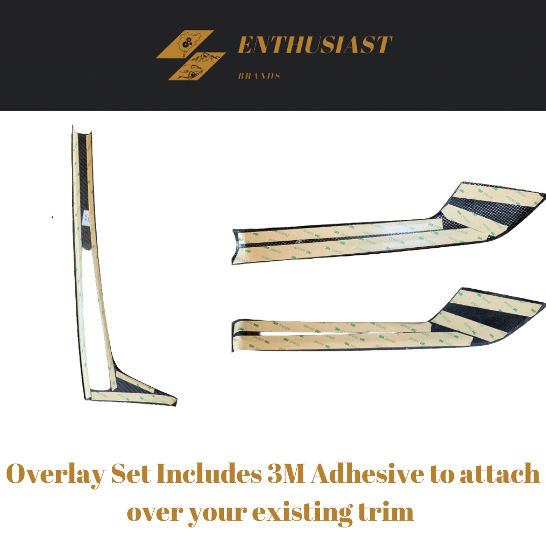 7pc Carbon Fiber Interior Trim Set For Audi A4 /S4 / A5/ S5 /RS5 Sportback B9 2017-2024