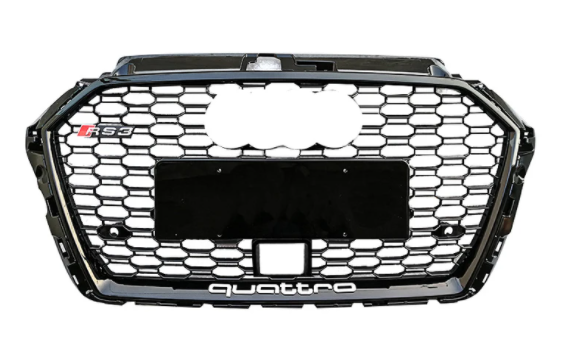 RS Honeycomb Front Grille for 2017-2019 Audi A3/S3 8V.5 Models