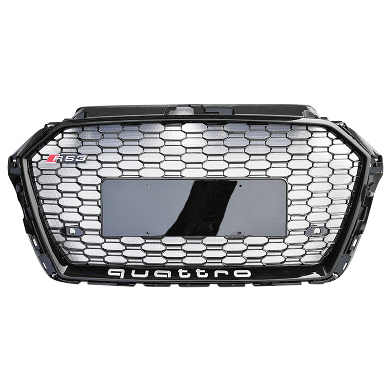 RS Honeycomb Front Grille for 2017-2019 Audi A3/S3 8V.5 Models