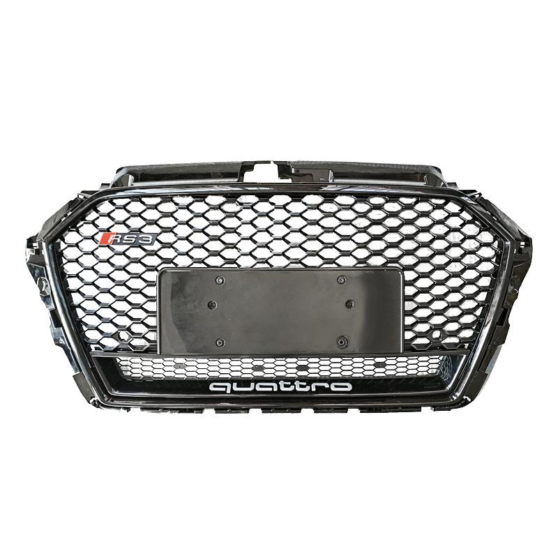 RS Honeycomb Front Grille for 2017-2019 Audi A3/S3 8V.5 Models