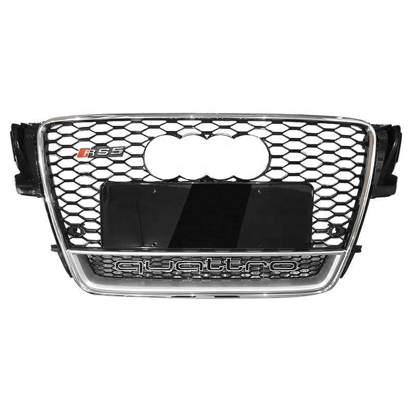 RS Honeycomb Front Grille for 2008-2012 Audi A5/S5/RS5 B8 Models - Enthusiast Brands