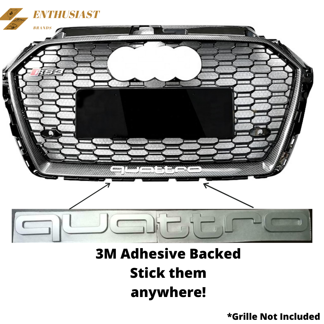 Genuine Audi Quattro Grille Badge Emblem – 4L0 853 737 D 2ZZ For Q5 (09-12) & Q7 (07-16)