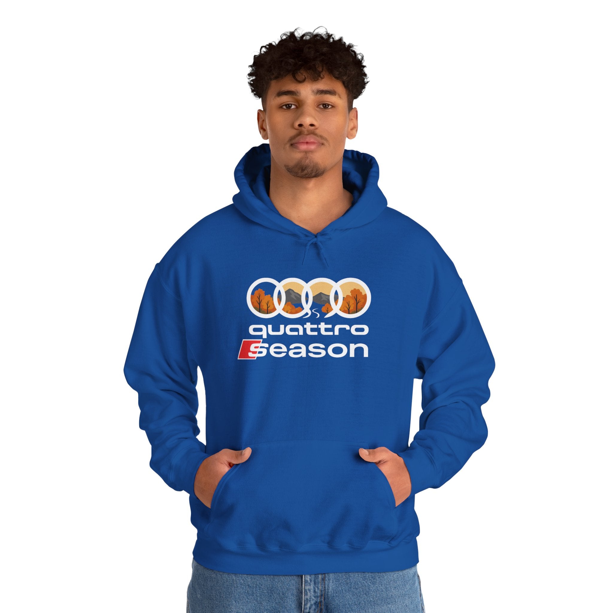 Quattro Season Hoodie Audi Quattro-Inspired Sweatshirt Euro Car Enthusiast Apparel