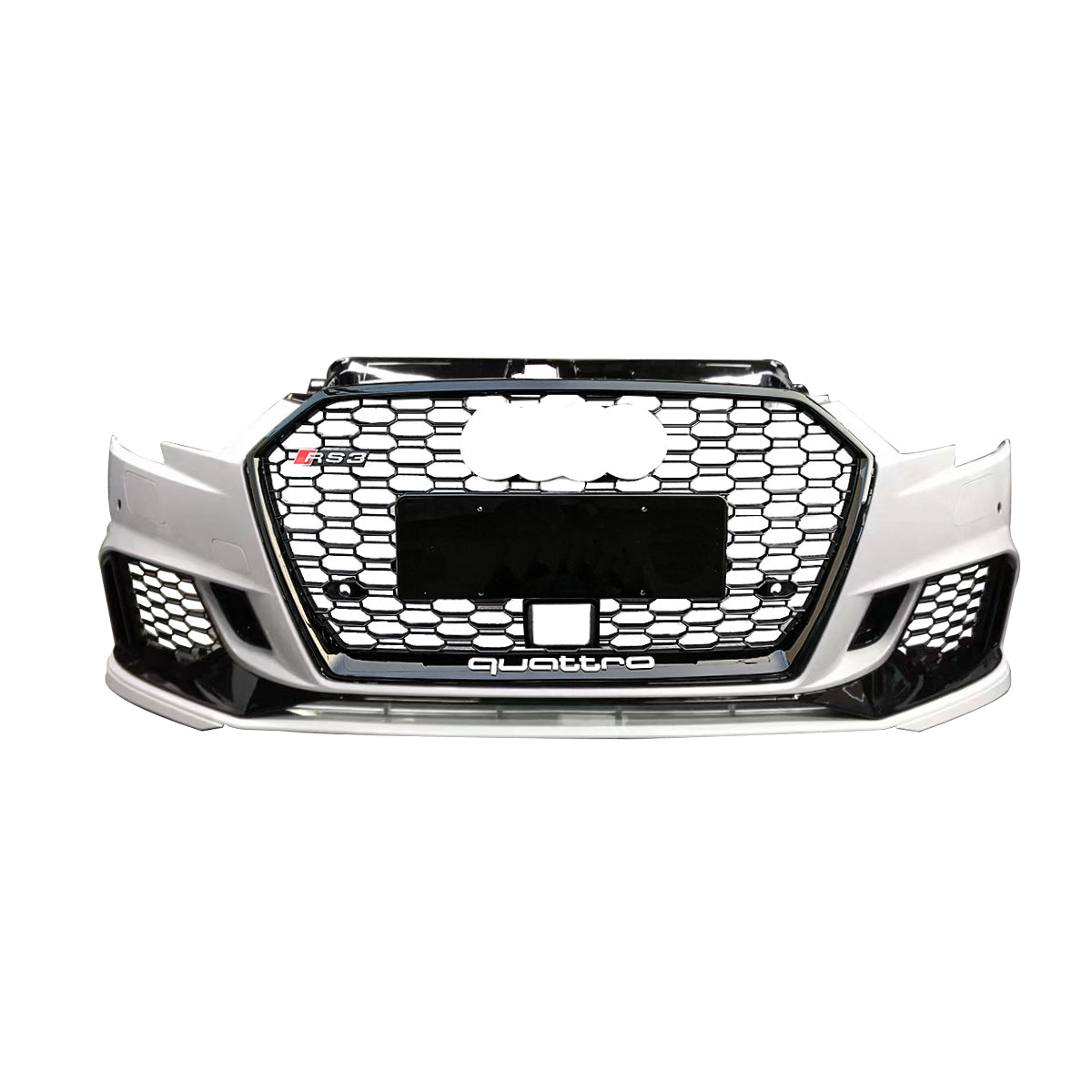 2017-2019 Audi A3/S3 RS3 Style Front Bumper – Sedan with ACC Radar Hole