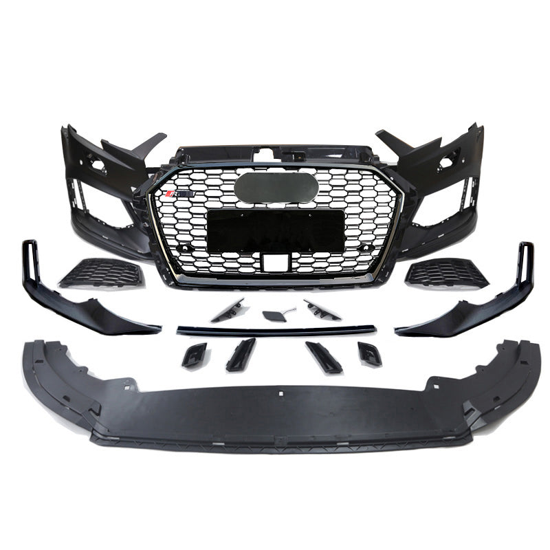 2017-2019 Audi A3/S3 RS3 Style Front Bumper – Sedan with ACC Radar Hole