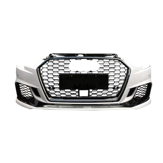 2017-2019 Audi A3/S3 RS3 Style Front Bumper – Sedan with ACC Radar Hole