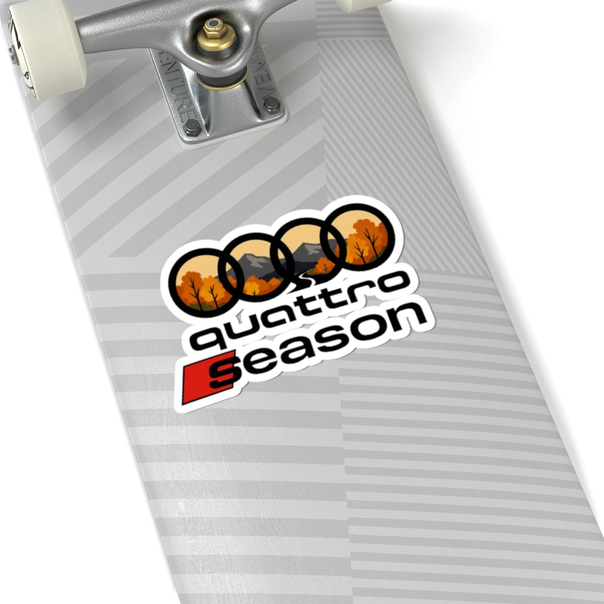 Quattro Season Sticker Audi Quattro-Inspired Kiss-Cut Decal Euro Car Enthusiast Gift