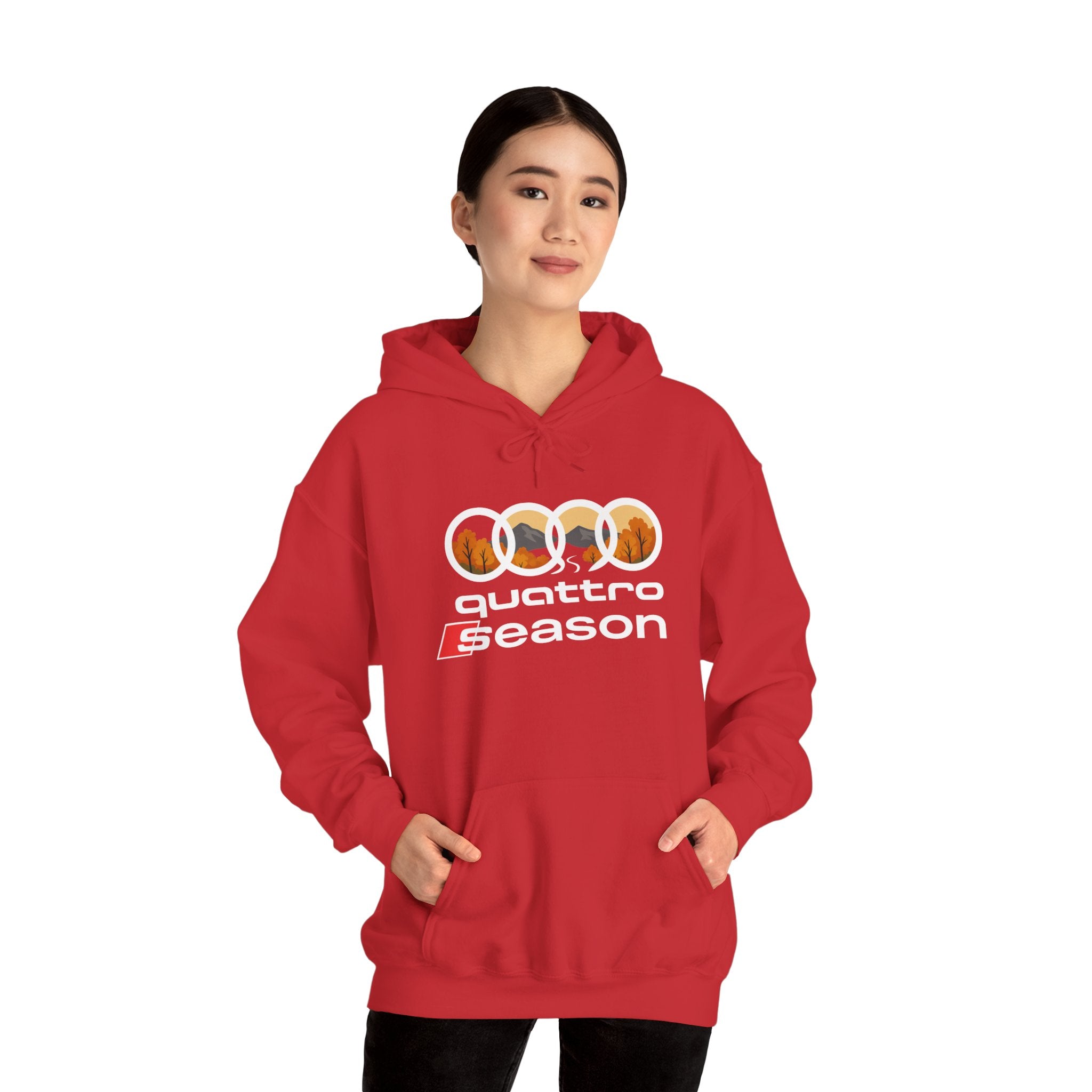 Quattro Season Hoodie Audi Quattro-Inspired Sweatshirt Euro Car Enthusiast Apparel