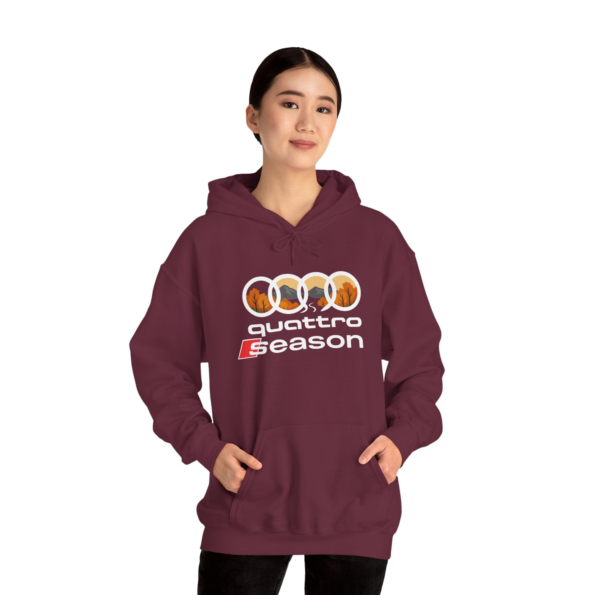 Quattro Season Hoodie Audi Quattro-Inspired Sweatshirt Euro Car Enthusiast Apparel