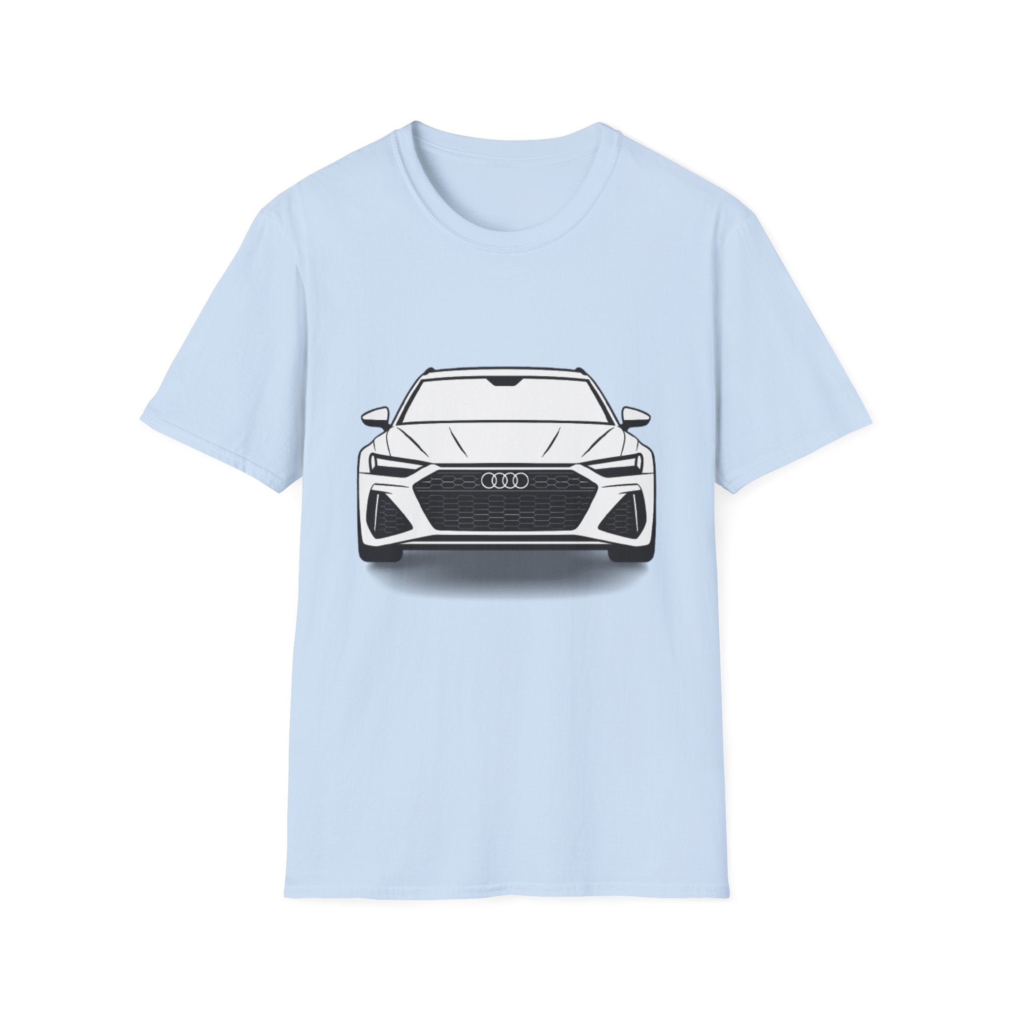 RS6 Avant Silhouette T-Shirt – Front & Rear Minimalist Design for Audi Enthusiasts