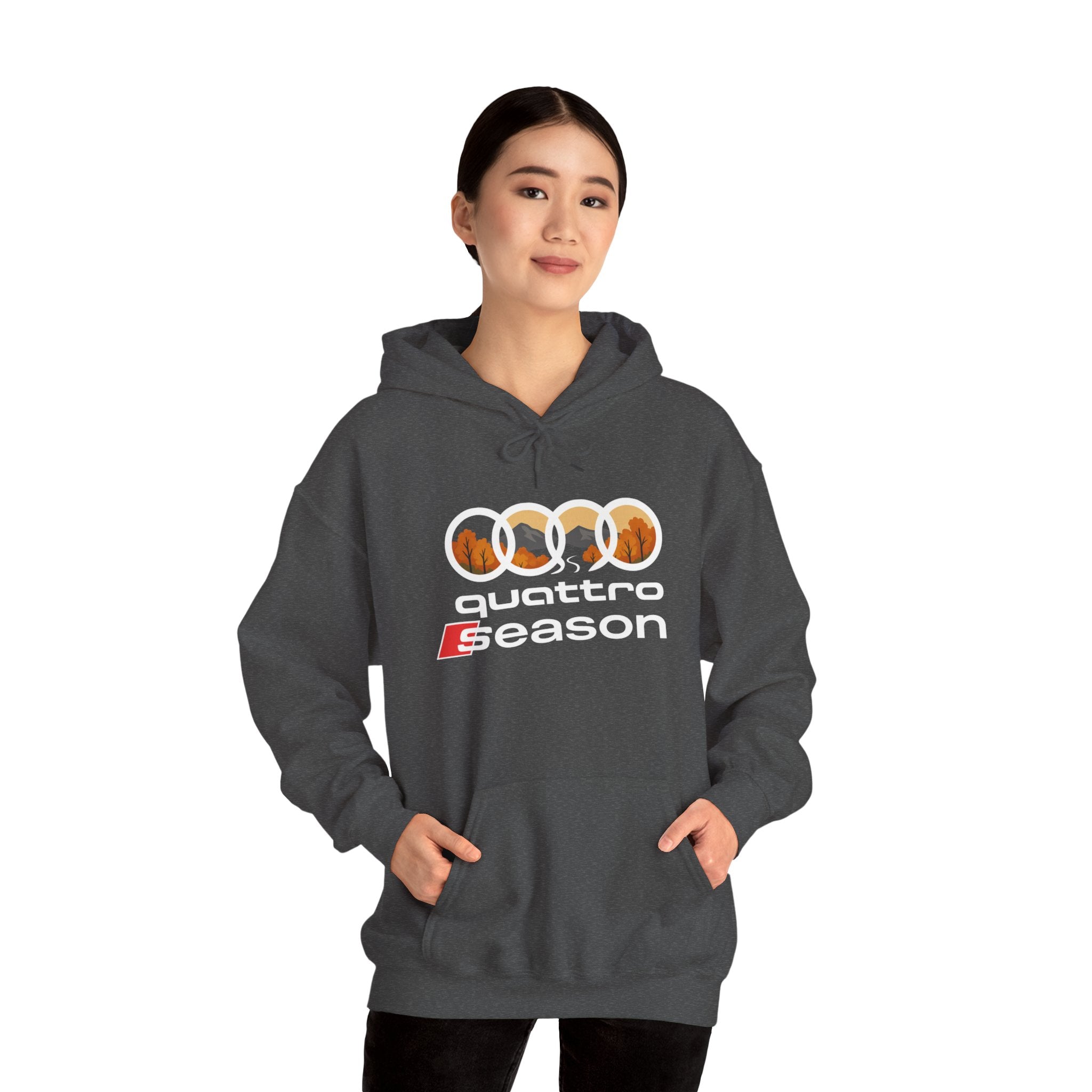 Quattro Season Hoodie Audi Quattro-Inspired Sweatshirt Euro Car Enthusiast Apparel