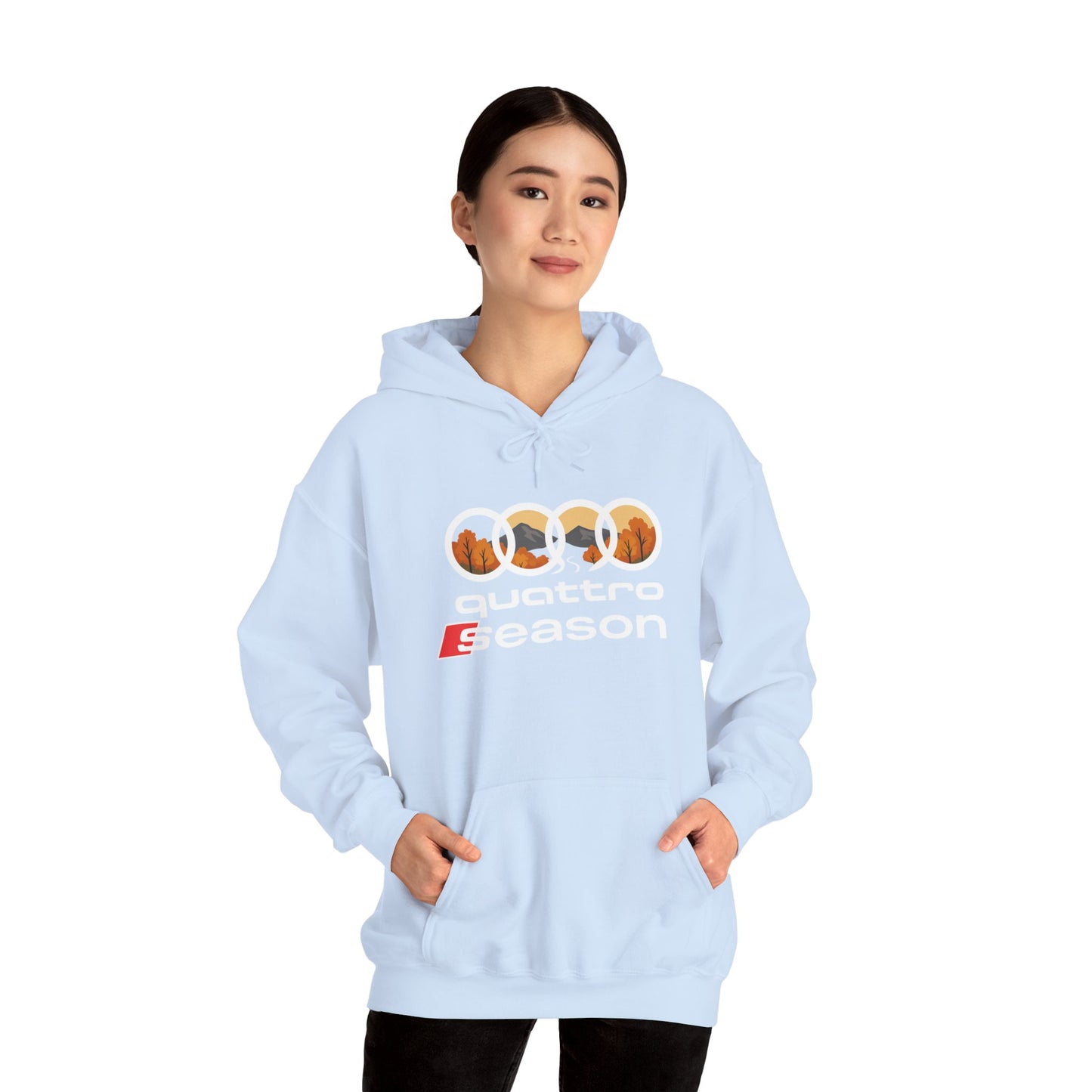 Quattro Season Hoodie Audi Quattro-Inspired Sweatshirt Euro Car Enthusiast Apparel