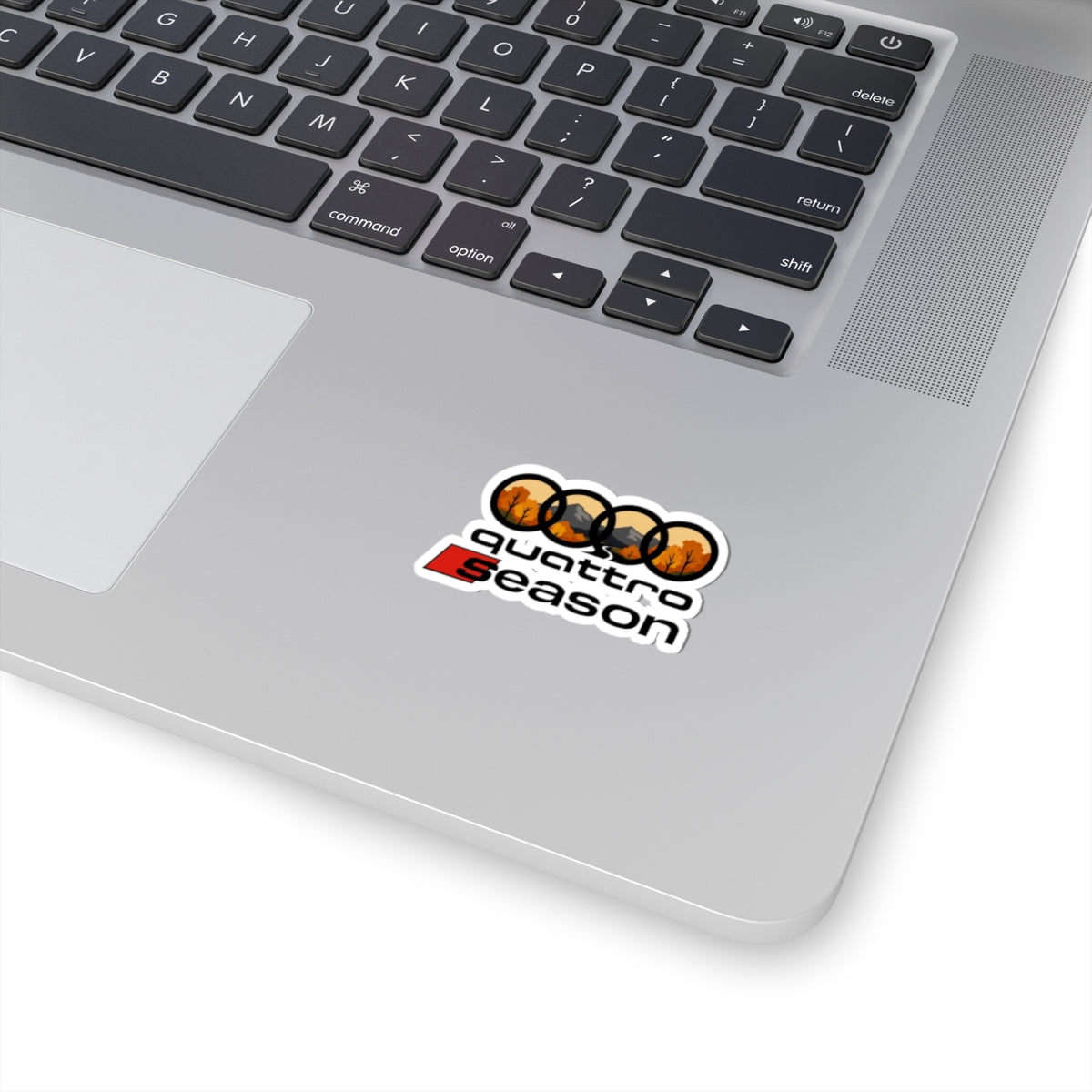 Quattro Season Sticker Audi Quattro-Inspired Kiss-Cut Decal Euro Car Enthusiast Gift