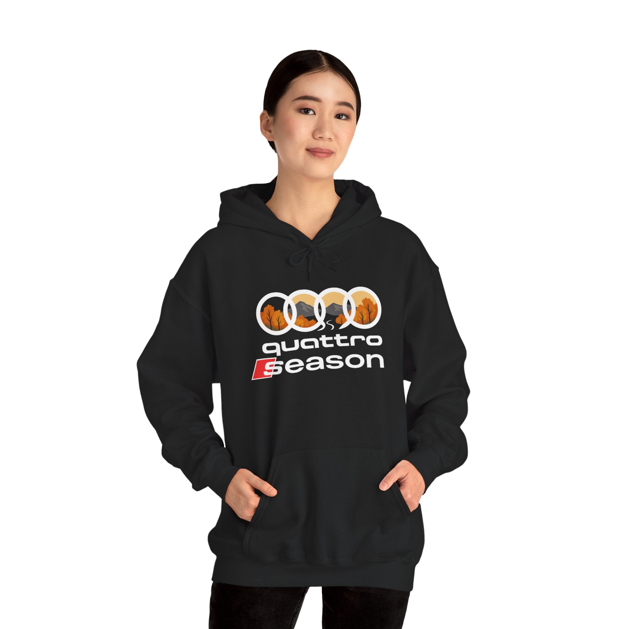 Quattro Season Hoodie Audi Quattro-Inspired Sweatshirt Euro Car Enthusiast Apparel