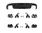 2019-2021 Audi Q5/SQ5 — SQ5 Style Rear Diffuser with Black Exhaust Tips