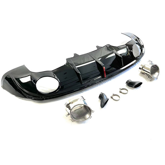 2009-2017 Audi Q5 — RSQ5 Style Rear Diffuser with Exhaust Tips