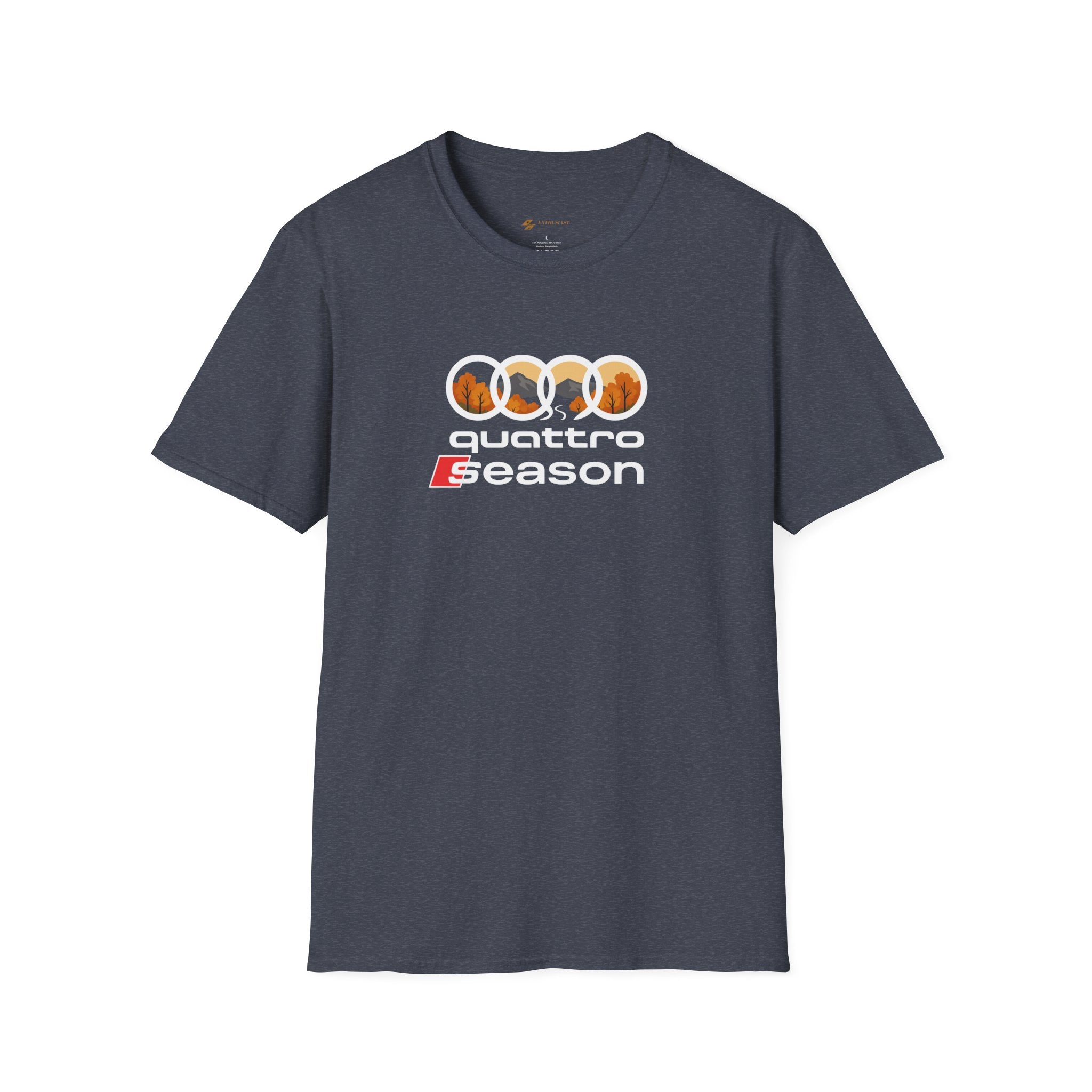 Quattro Season Shirt Audi Inspired Fall Design Enthusiast Tee