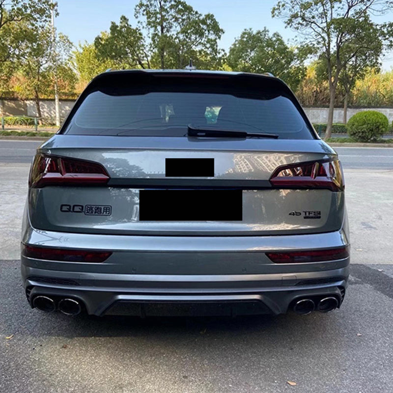 2019-2021 Audi Q5/SQ5 — SQ5 Style Rear Diffuser with Black Exhaust Tips