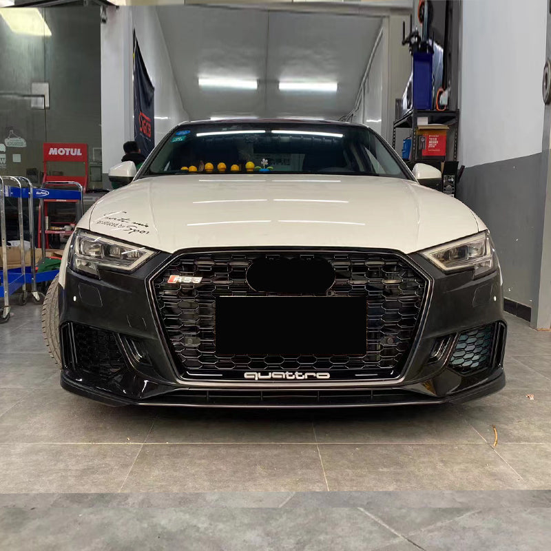 2017-2019 Audi A3/S3 RS3 Style Front Bumper – Sedan with ACC Radar Hole